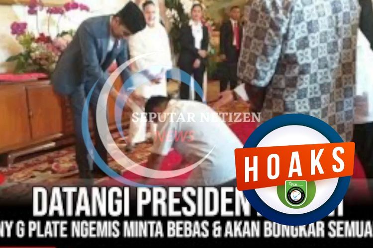 Hoaks, Johnny G Plate memohon kepada Jokowi agar dibebaskan