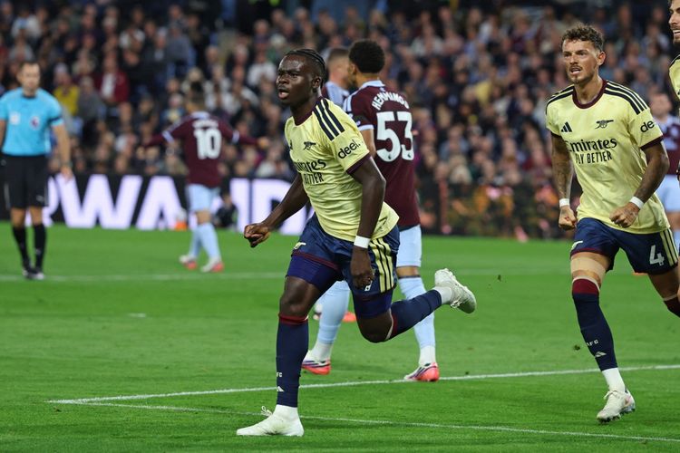 Hasil Aston Villa Vs Arsenal 0-1: Bukayo Saka Samai Jumlah Gol Beckham dan Pires