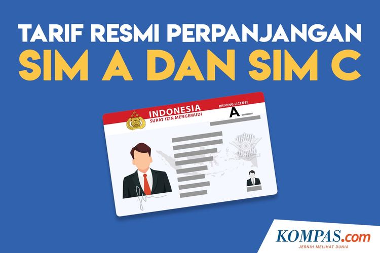 Tarif Resmi Perpanjangan SIM A dan SIM C