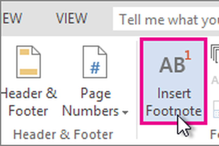 Cara membuat footnote di Microsoft Word.