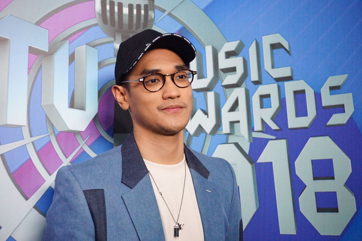 Vokalis Afgansyah Reza saat ditemui di SCTV Musik Awards 2018, yang digelar di Emtek City, Daan Mogot, Jakarta Barat, Jumat (27/4/2018).