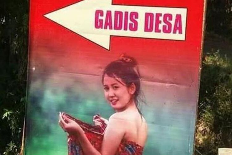 Poster berisi petunjuk jalur gowes gadis desa yang tersebar di media sosial whatsapp.