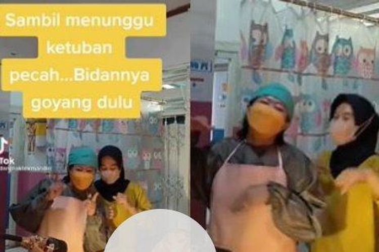 Viral video nakes bidan joget saat akan bantu ibu melahirkan di TikTok
