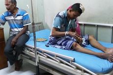 Diduga Gangguan Jiwa,  Pemuda Bacok Tukang Ojek di Warung