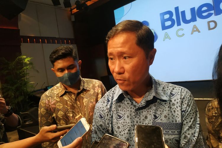 Direktur Utama PT Blue Bird TBK Sigit Djokosoetono usai acara Launching Blue Bird Academy di Plaza Senayan, Jakarta, Rabu (7/12/2022).