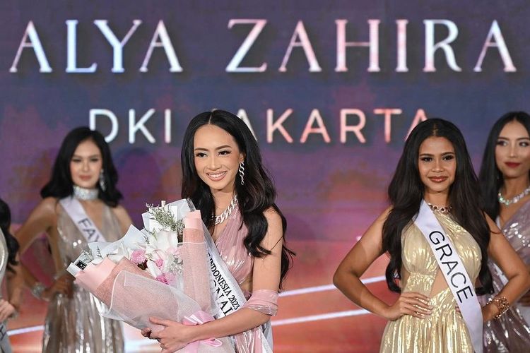 Alya Zahira meraih gelar Miss Inspirational pada ajang Miss Universe Indonesia 2023.