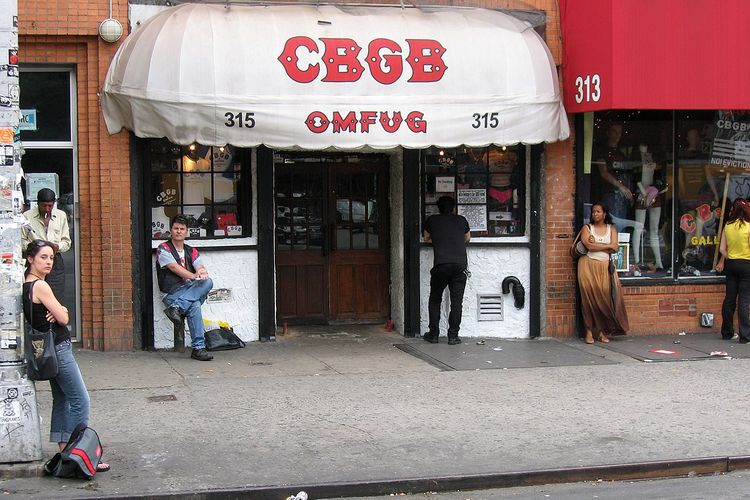 CBGB merupakan bar yang didirikan oleh Hilly Kristal di Bowery, New York City, pada 1973. Bar itu memiliki nama lengkap Country, Bluegrass, Blues, and Other Music for Uplifting Gourmandisers (CBGB & OMFUG).