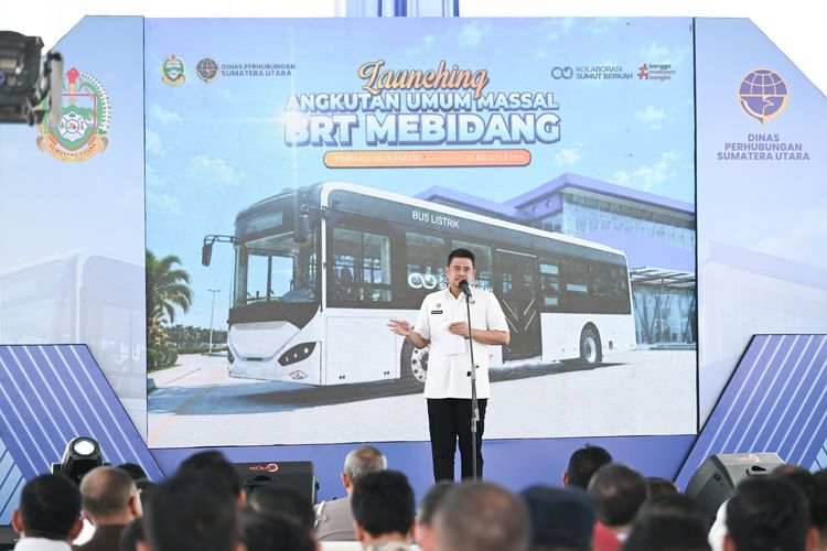 Resmikan BRT Mebidang, Bobby: Dorong Budaya Beralih dari Kendaraan Pribadi ke Transportasi Umum