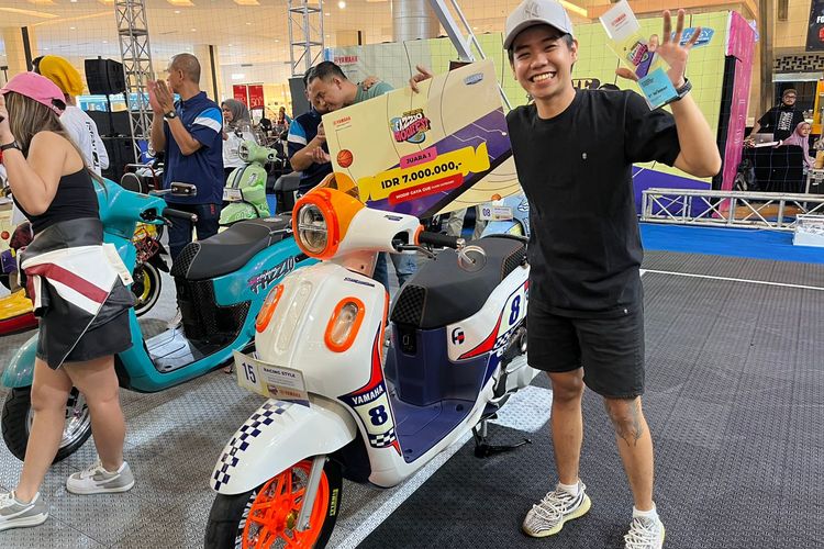 Yamaha Fazzio berjuluk Matic Cub jadi pemenang di ajang Fazzio Modifest 2025 di Makassar.