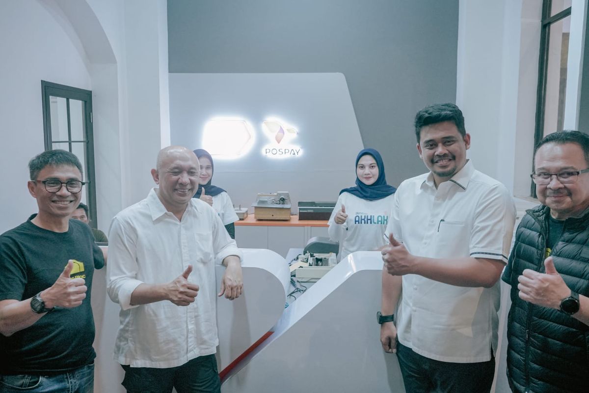 Wali Kota Medan Bobby Nasution saat menghadiri Grand Opening Pos Bloc Medan di Gedung Kantor Pos Medan, Sabtu (29/10/2020).
