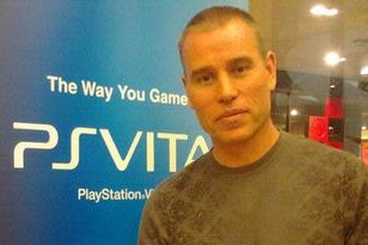 Mark Rogers, Senior Produser Unit 13, di sela peluncuran PlayStation Vita di Jakarta