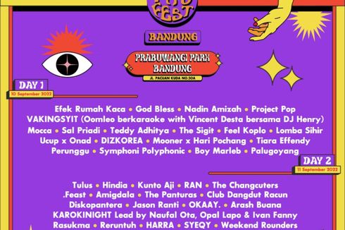 Info Lengkap Line Up Tau Tau Festival Bandung 2022