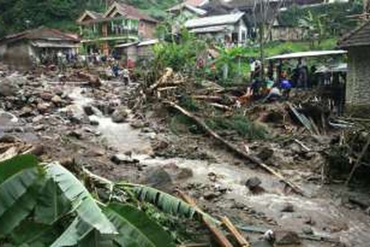 Inilah kondisi desa Ngaran, Kecamatan Plaosan, Kabupaten Magetan pasca diterjang banjir bandang