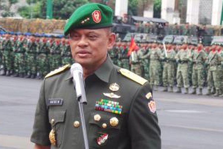 Kepala Staf TNI Angkarat Darat baru, Jenderal Gatot Nurmantyo.