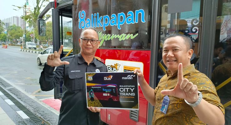 Dishub Balikpapan dan Bank Mandiri Luncurkan Sistem Pembayaran Elektronik BCT