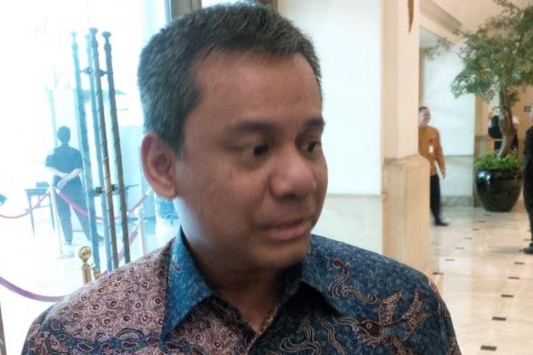 Kepala Badan Kebijakan Fiskal Kementerian Keuangan, Suahasil Nazara di Hotel Borobudur, Jakarta, (27/9)