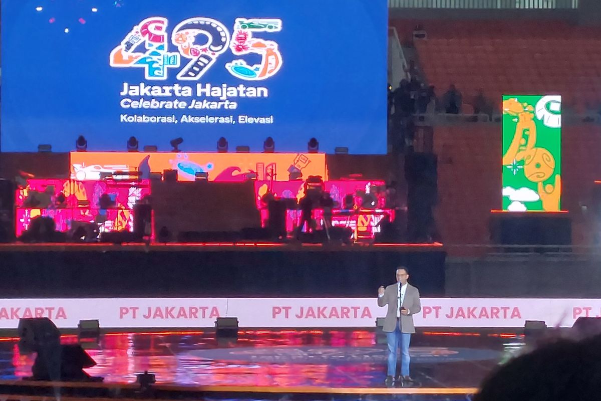 Gubernur DKI Jakarta Anies Baswedan mengeklaim bahwa DKI Jakarta sudah bisa disebut sebagai kota global puncak rangkaian acara hari ulang tahun (HUT) ke-495 DKI Jakarta, Malam puncak Jakarta Hajatan ke-495 digelar di Jakarta International Stadium (JIS), Tanjung Priok, Jakarta Utara, pada Sabtu (25/6/2022) malam. 