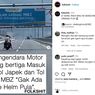 Video Motor Masuk Tol Layang MBZ, Dikejar Petugas Sampai Km 23