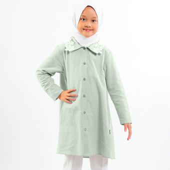 Tunik anak perempuan dari Elzatta, model baju Lebaran 2024 anak perempuan

