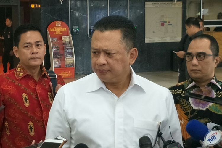 Ketua DPR Bambang Soesatyo di Kompleks Parlemen, Senayan, Jakarta, Rabu (4/7/2018)