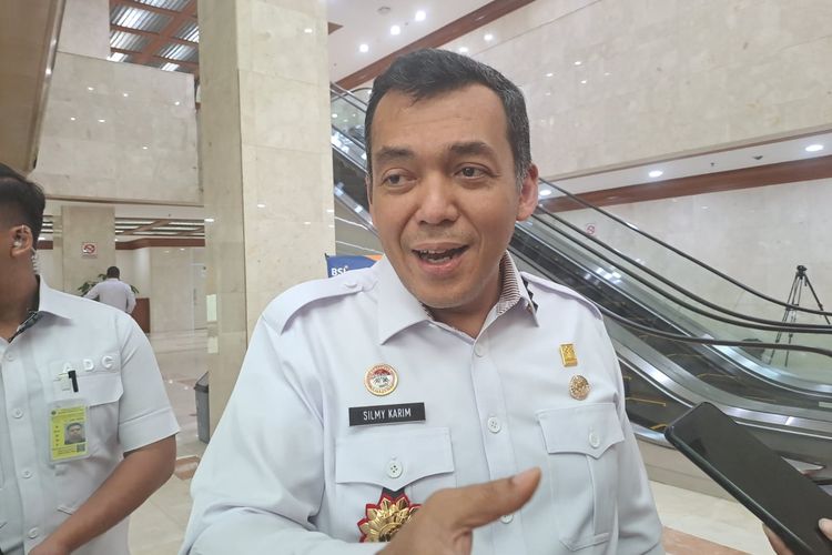 Dirjen Imigrasi Kemenkumham Silmy Karim saat ditemui di Gedung DPR, Senayan, Jakarta, Rabu (21/6/2023). 