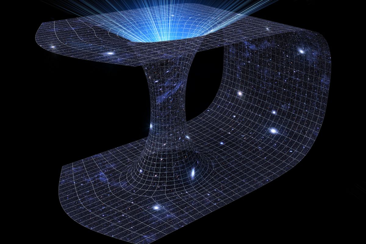 3D representation of a wormhole