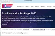 14 Perguruan Tinggi Terbaik di Indonesia Versi THE AUR, Hanya Ada 2 PTS