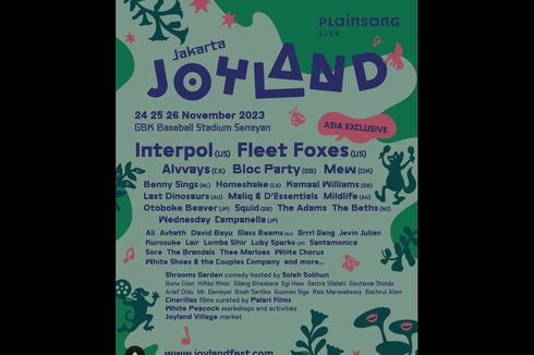 Lineup Joyland Festival Jakarta 2023, Ada eaJ dan D4VD