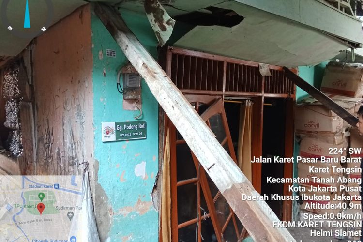 Foto Korban Luka Bakar Akibat Ledakan Diduga Kebocoran Gas Di Kontrakan Tanah Abang