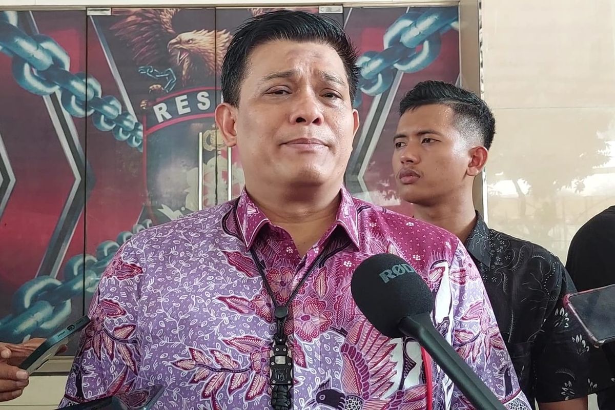 Direktur Reserse Kriminal Khusus Polda Metro Jaya Kombes Ade Safri Simanjuntak di Mapolda Metro Jaya, Jumat (3/11/2023). 