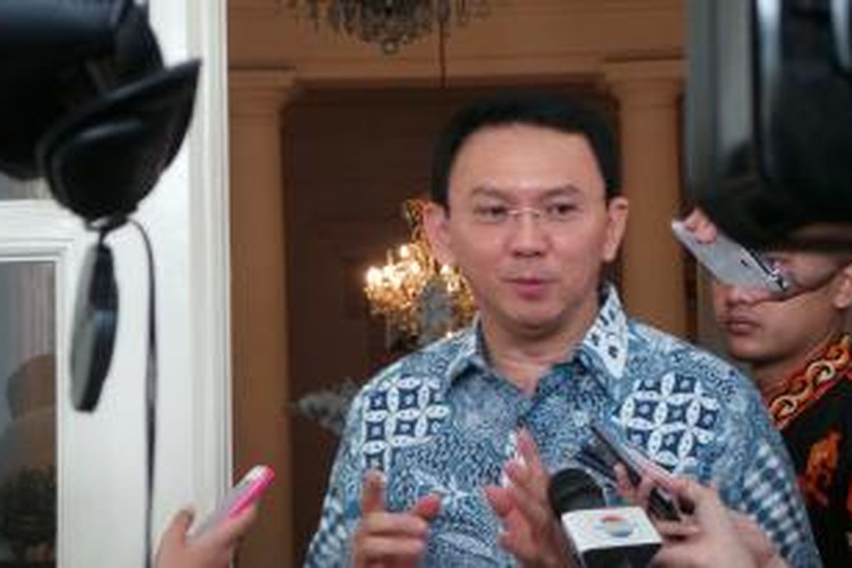 Gubernur DKI Jakarta Basuki Tjahaja Purnama di Balai Kota, Jumat (25/9/2015).