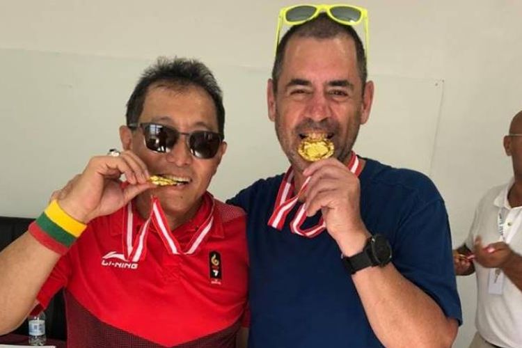 Ganda Putra 65+ Juara 1 Samuel L. Simon/Erik Zadig dari Norwegia (unggulan ke 2)