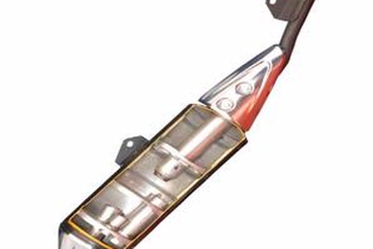 Bahan antikarat di dalam knalpot terbakar