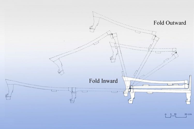 Cara melipat ranjang Raja Tutankhamun