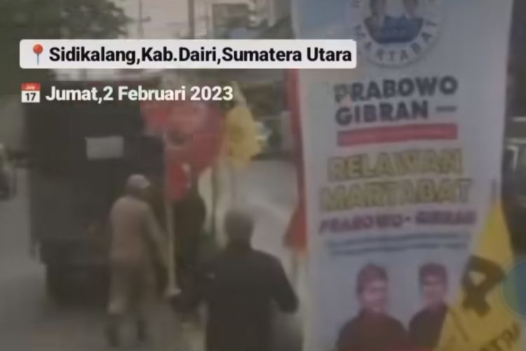 Bawaslu Usut Aksi Oknum Satpol PP Dairi Cabuti Bendera PDI-P