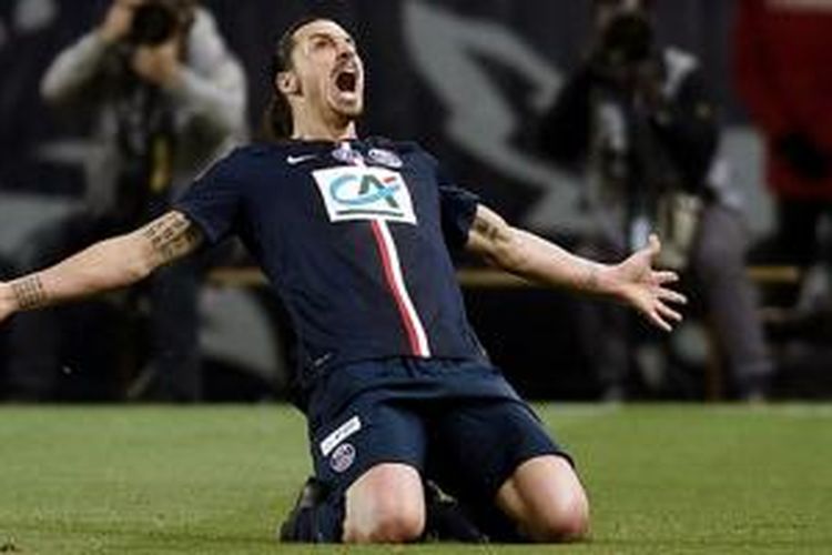 Zlatan Ibrahimovic sudah berhasil mencetak 100 gol bagi PSG. 