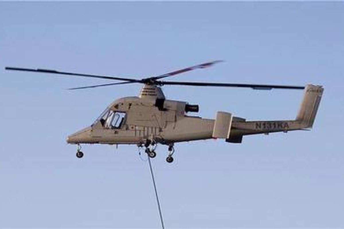 Helikopter angkut tak berawak K-MAX mulai beroperasi di Afganistan.