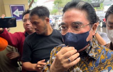 Kuasa hukum Rizky Billar, Hotma Sitompoel saat ditemui di Polres Metro Jakarta Selatan, Kamis (13/10/2022). 
