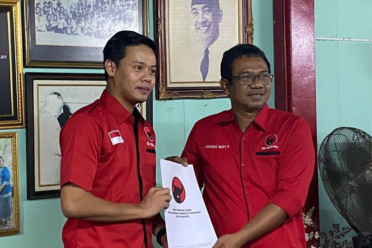 Calon Legislatif (Caleg) Terpilih Kota Solo, Kevin Febiano mendaftarkan diri sebagai Bakal Calon Wali Kota Solo melalui Partai Demokrasi Indonesia Perjuangan (PDI-P).