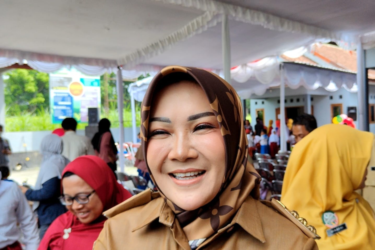 Ketua DPC PDI-P sekaligus Bupati Kabupaten Klaten Sri Mulyani ditemui di Klaten, Jawa Tengah, Senin (15/1/2024).