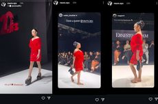 Naura Ayu Banjir Pujian Usai Jatuh di Catwalk dan Langsung Bangkit Tenteng Sepatu