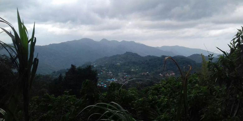 Perkampungan di Flores, Nusa Tenggara Timur.