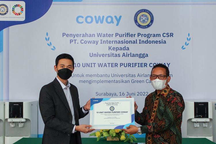 Penyerahan Water Air Purifier Program CSR Coway Indonesia