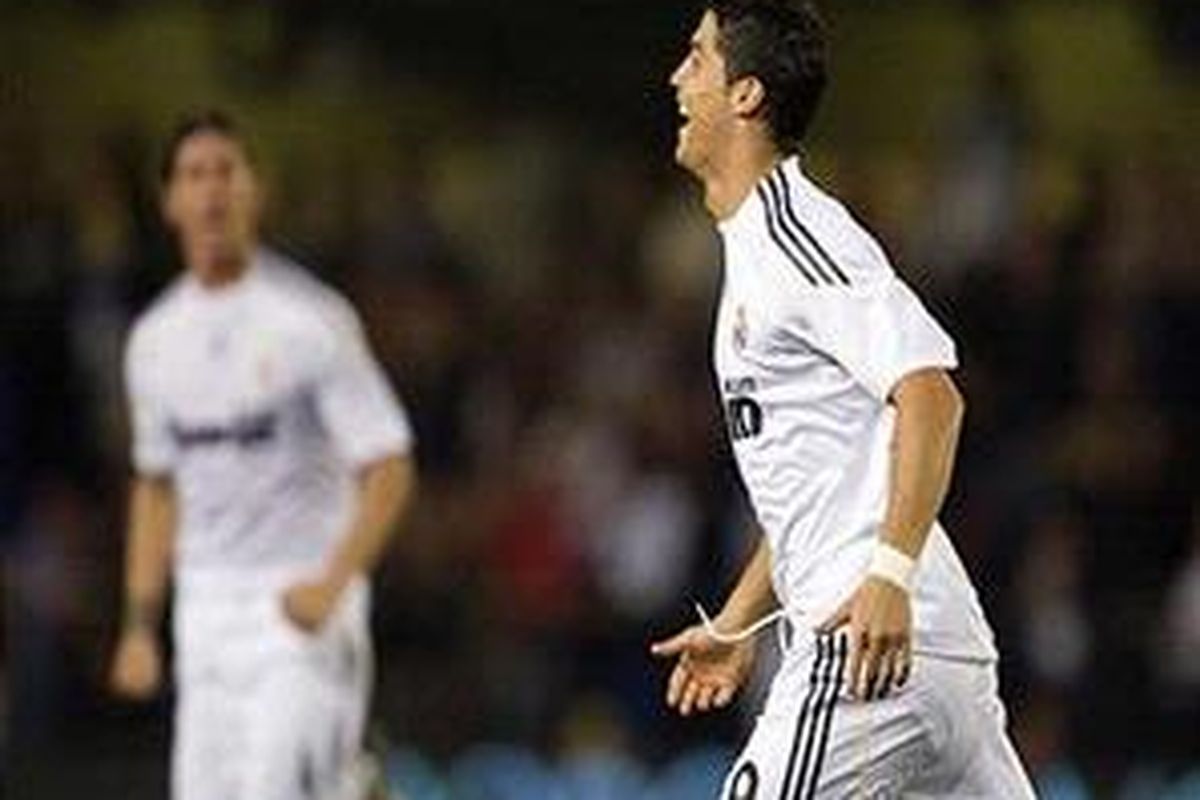 Penyerang Real Madrid, Cristiano Ronaldo.