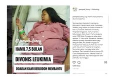 Sedang Hamil 7,5 Bulan, Perempuan Ini Divonis Idap Leukemia