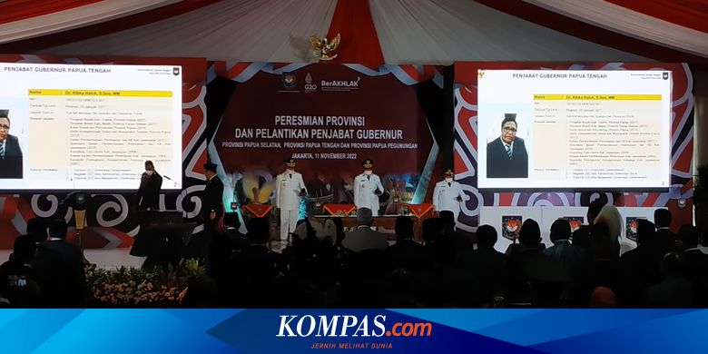 Mendagri Lantik Pj Gubernur Papua Selatan, Papua Tengah, dan Papua Pegunungan