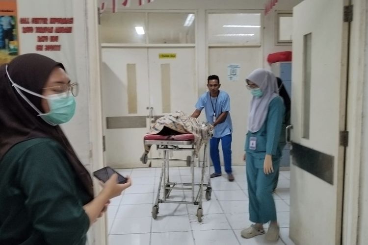 Korban saat tiba di RSUD Syamrabu Bangkalan 