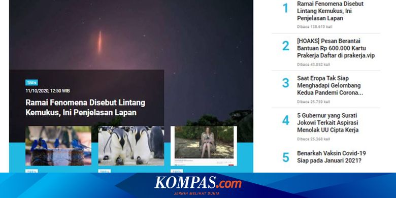 Populer Tren Apa Itu Lintang Kemukus Hoaks Pendaftaran Kartu Prakerja Halaman All Kompas Com