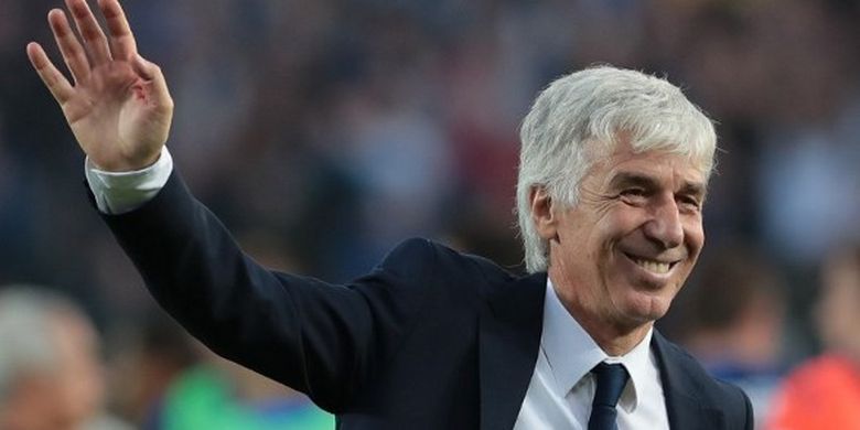 Mantan pelatih Atalanta, Gian Piero Gasperini, yang kini telah menangani AS Roma.