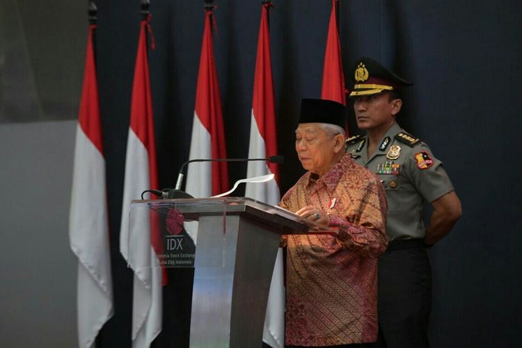 Wakil Presiden Maruf Amin di acara Asosiasi Emiten Indonesia